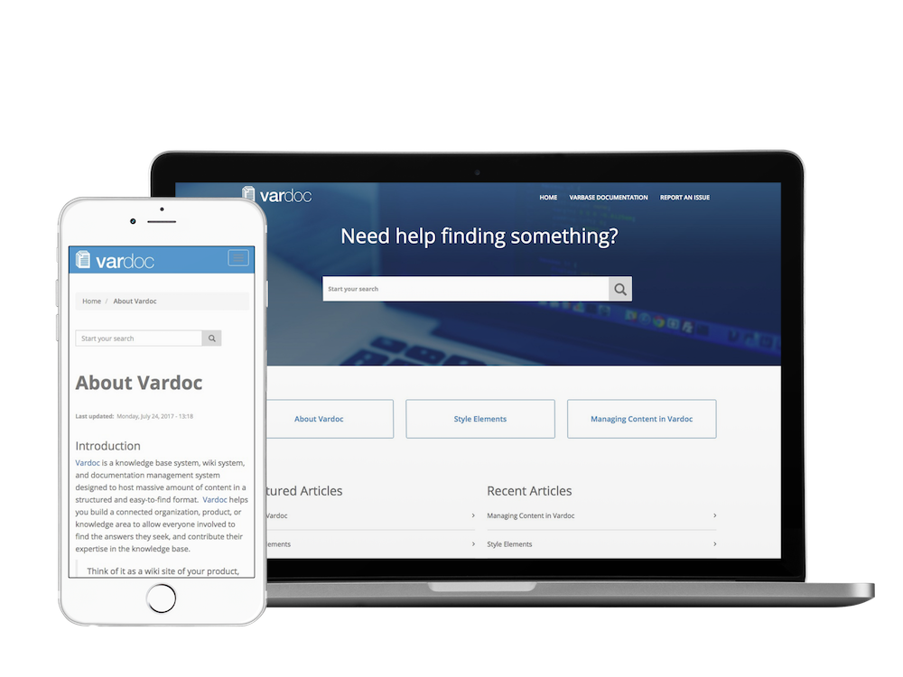 La distribution Drupal Vardoc est utilisée pour créer des bases de connaissances et de la documentation.