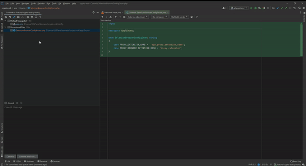 PhpStorm supports developers in carrying out various activities while working with GIT