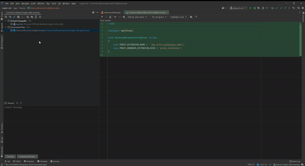 PhpStorm unterstützt Entwickler bei der Durchführung verschiedener Aktivitäten bei der Arbeit mit GIT