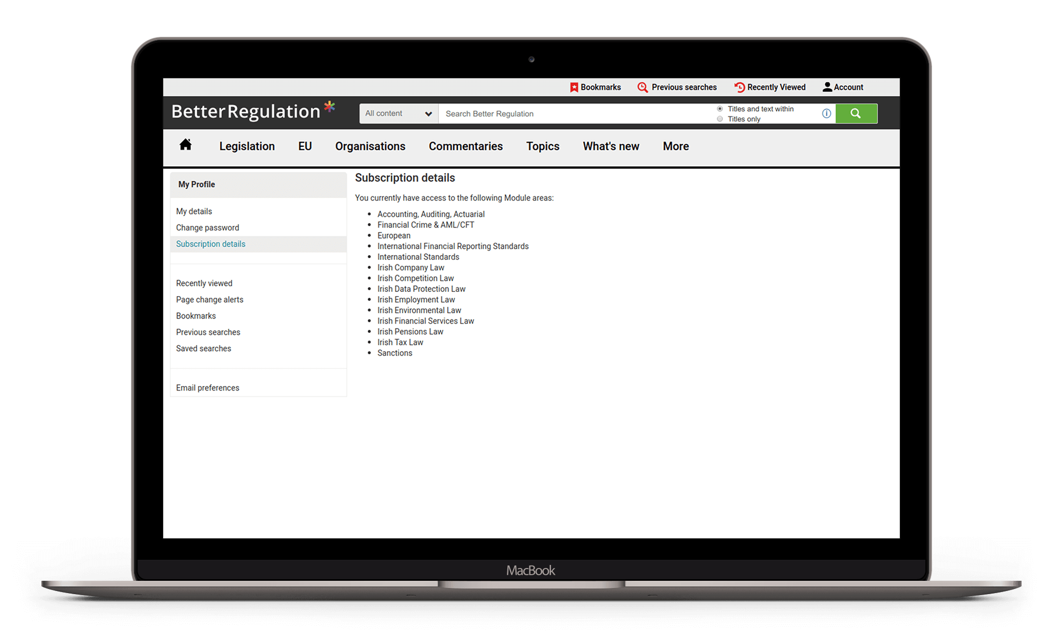 Better regulation website