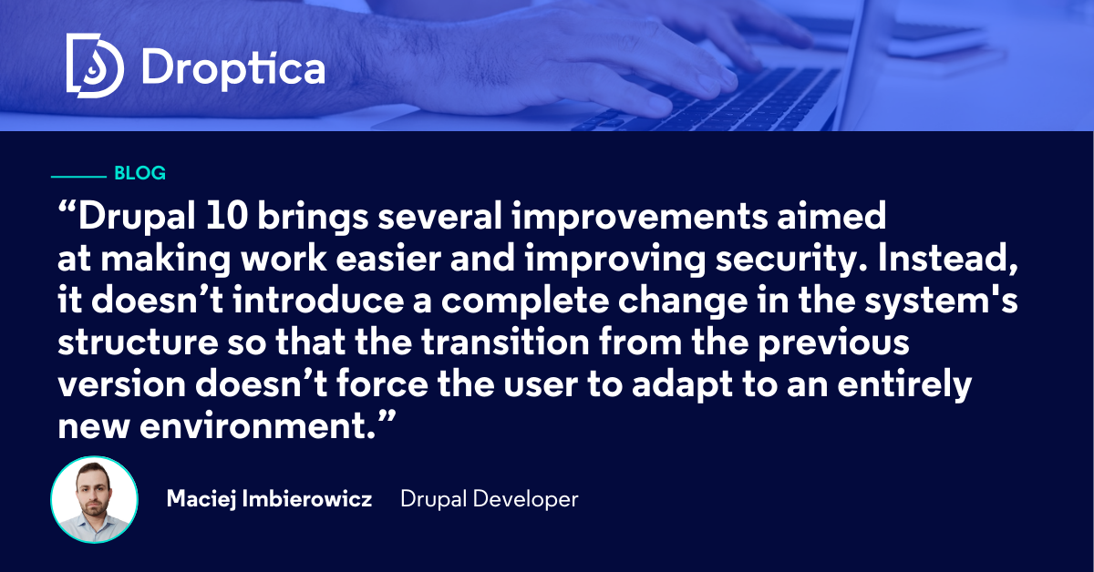 How to perform a Drupal upgrade from 8 and 9 to 10? | Droptica