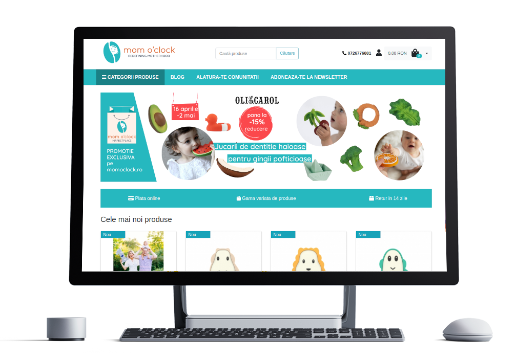 Mom o'clock is an example of a marketplace that Droptica developers built using Sylius.
