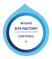 Site Factory certificate from the Acquia company