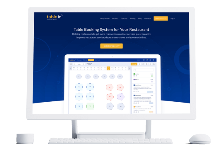 Tablein is an application that is an example of MVP software developed by the Droptica team.