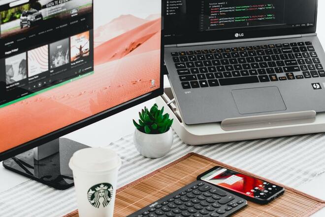 desk-with-laptop-and-monitor