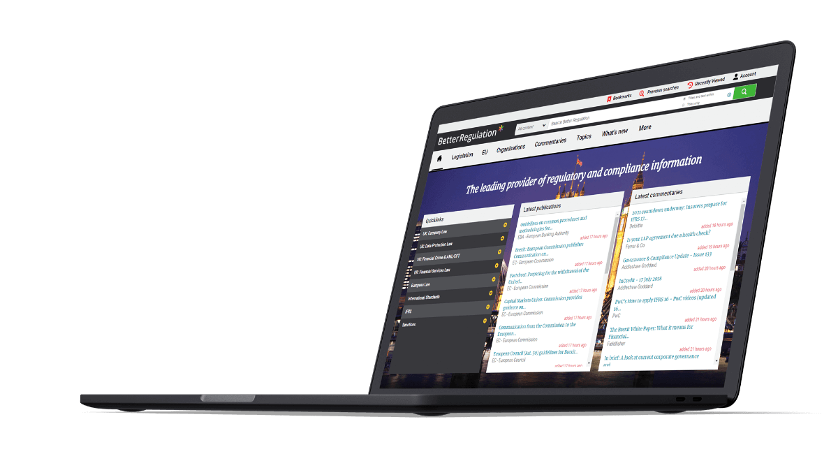 Better regulation website preview