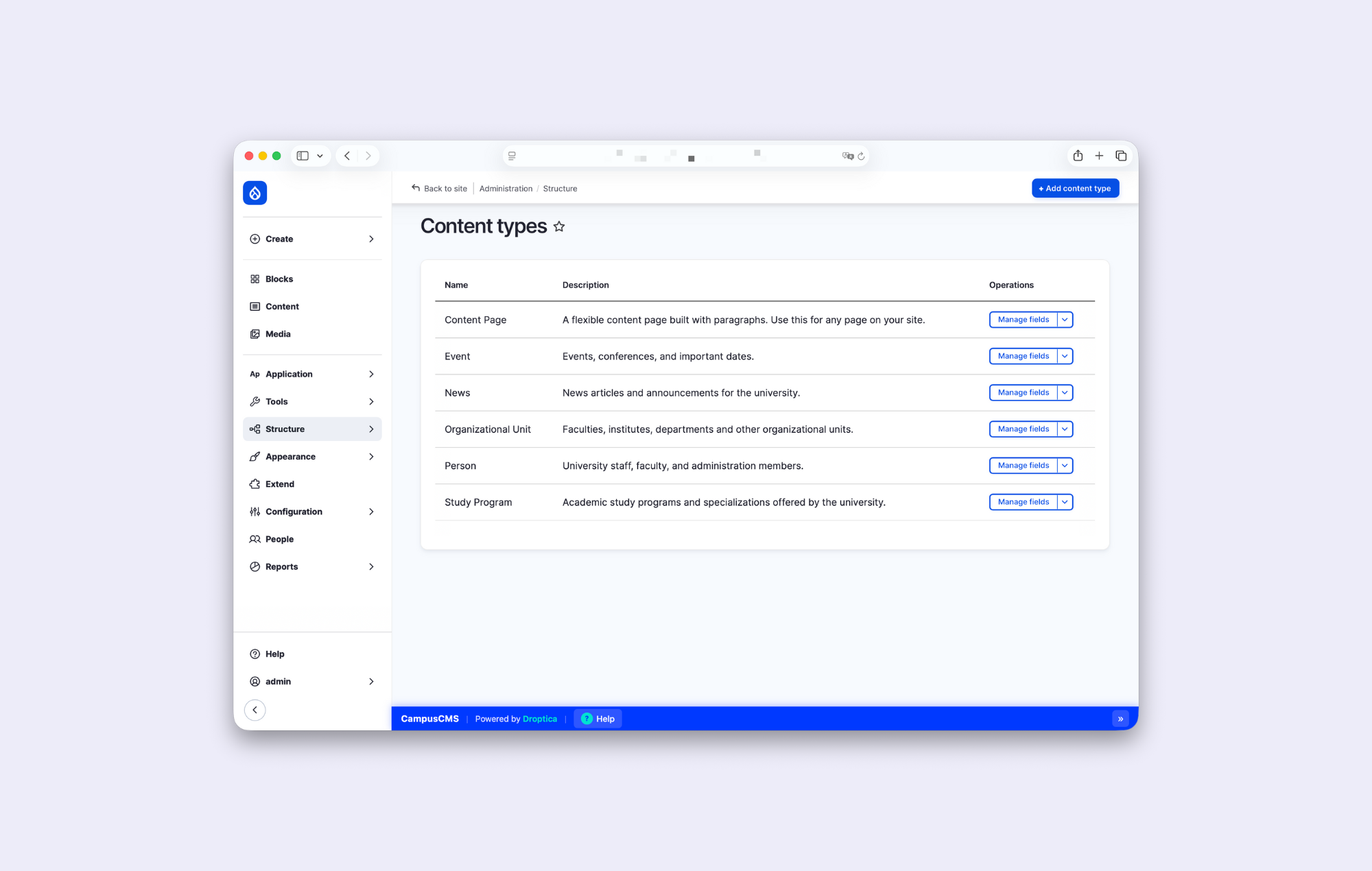 CampusCMS design flexibility