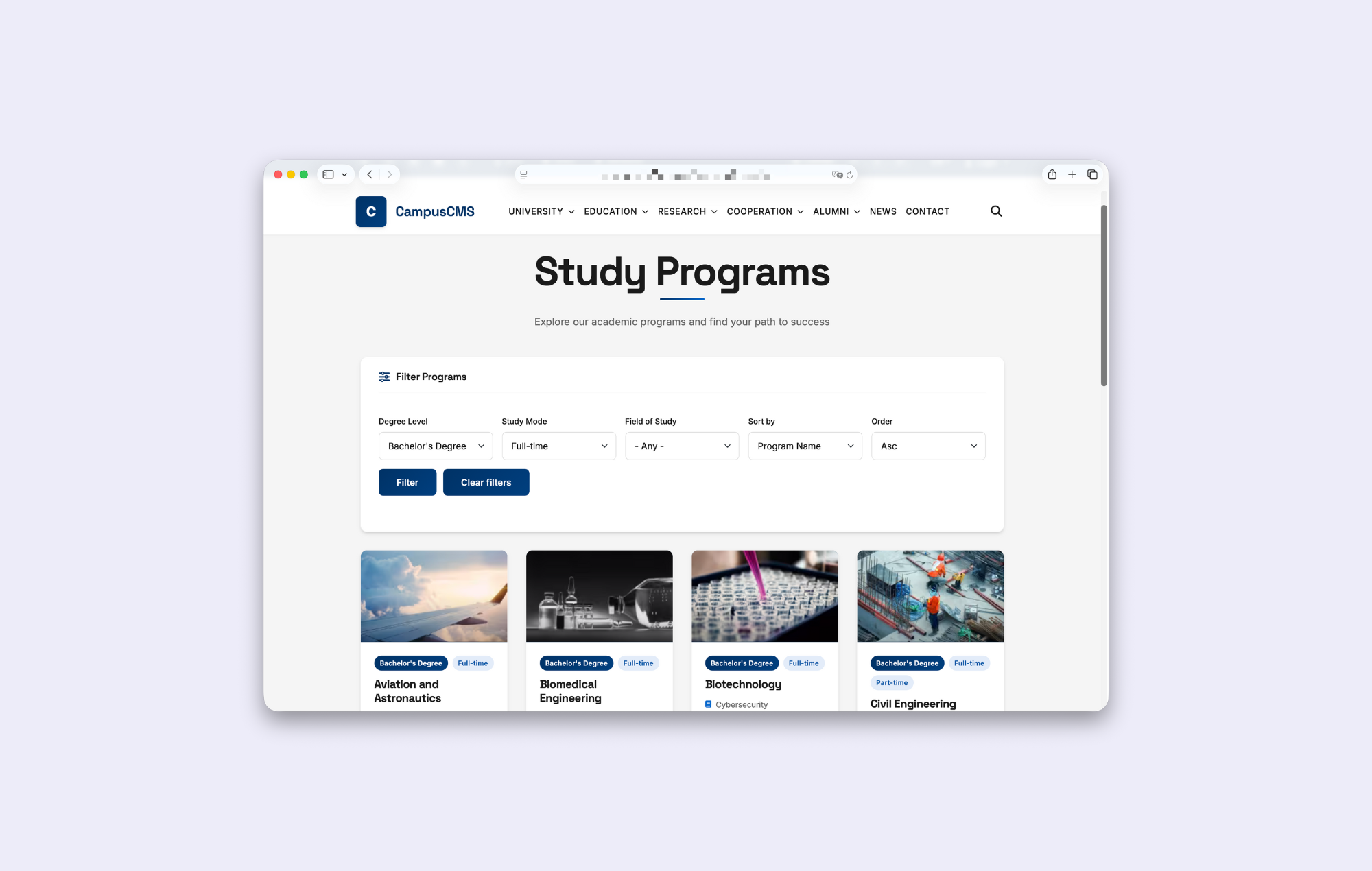CampusCMS edu content management