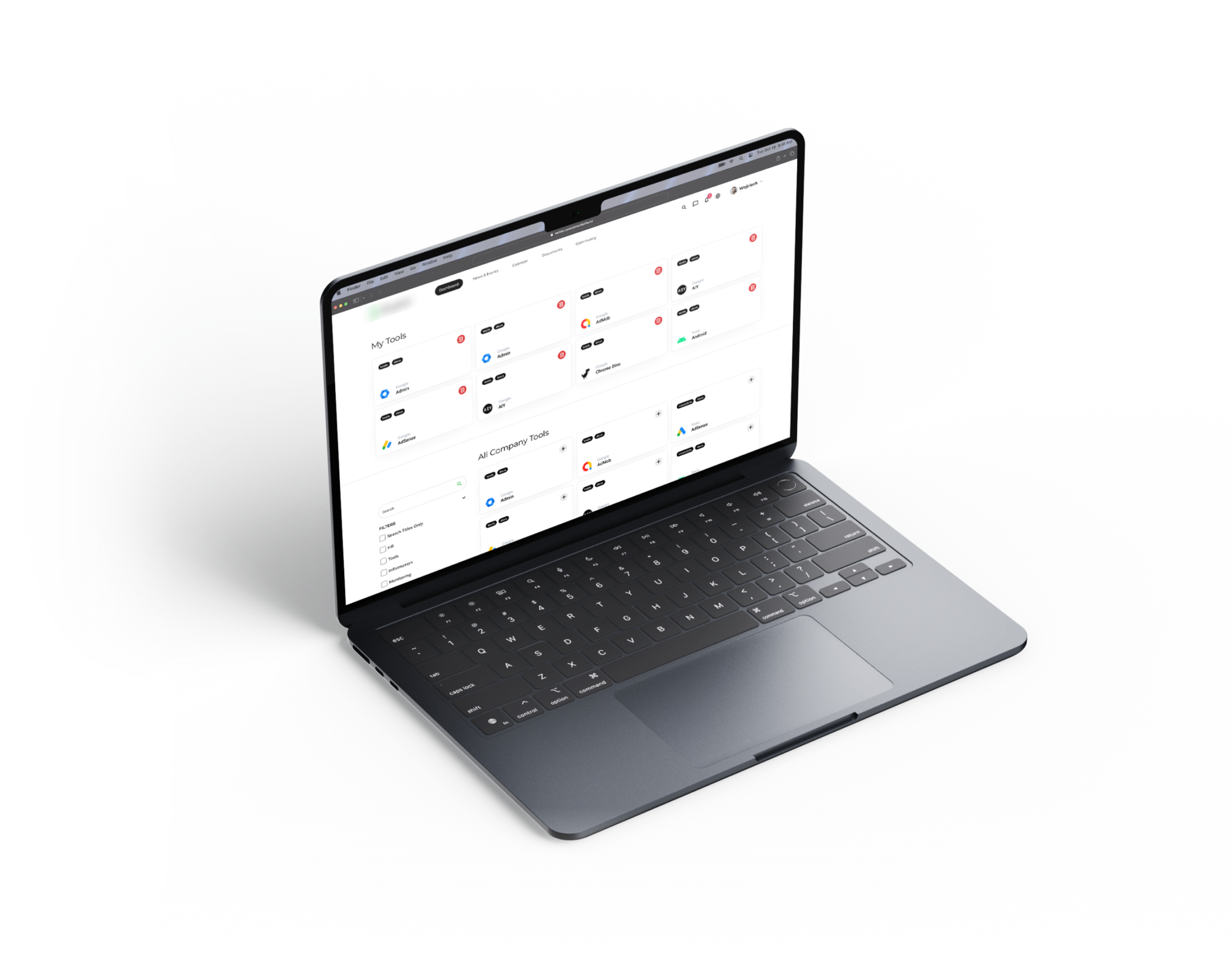 An intranet portal is a good place to collect tools used by company employees.