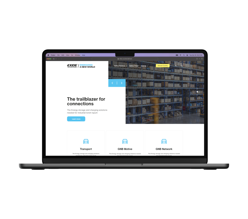 We worked on the Exide Group website within our Drupal support service.