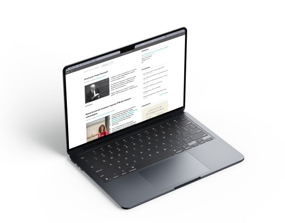 The Institute's website has a news section with the latest information for students and faculty.