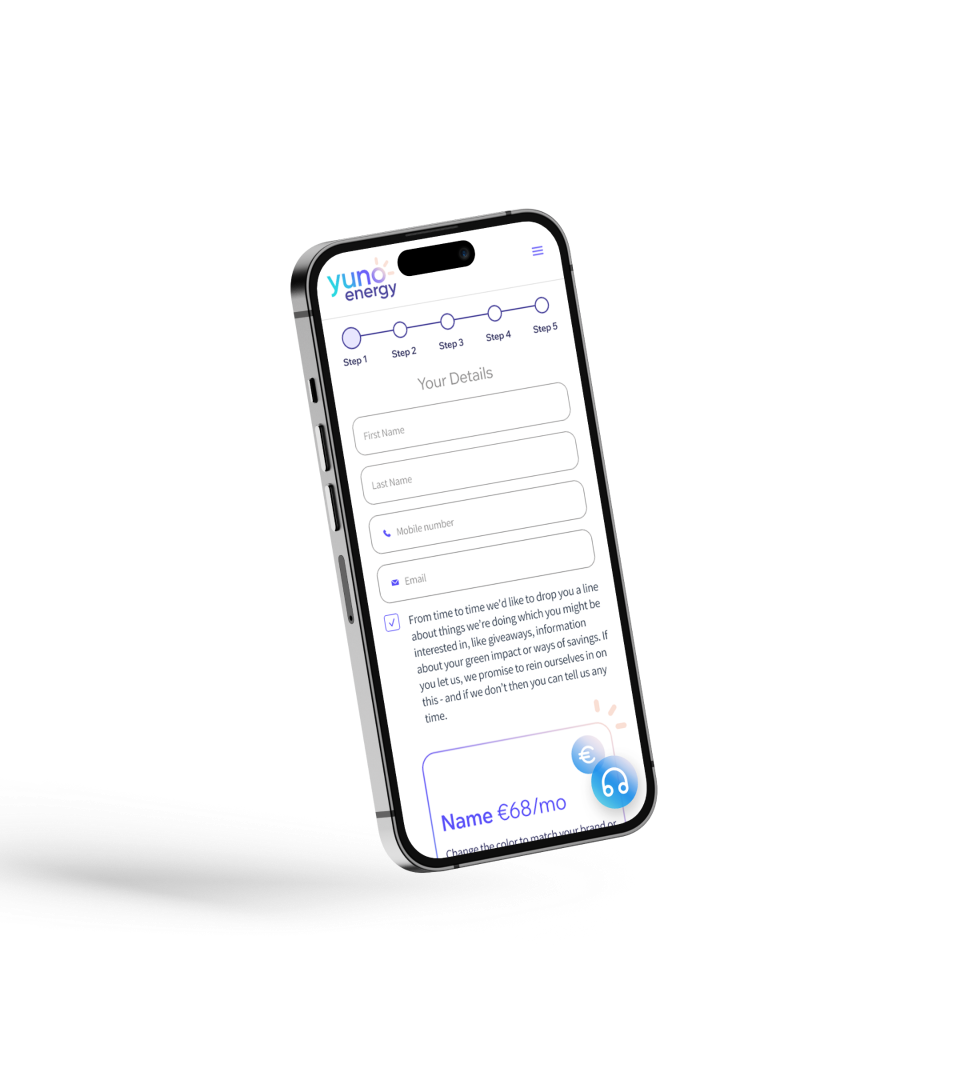 Yuno Energy’s Drupal website is responsive and displays well on the mobile phone screens.